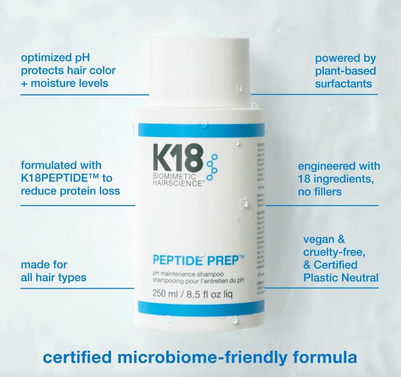 K18 PEPTIDE PREP™ pH maintenance shampoo
