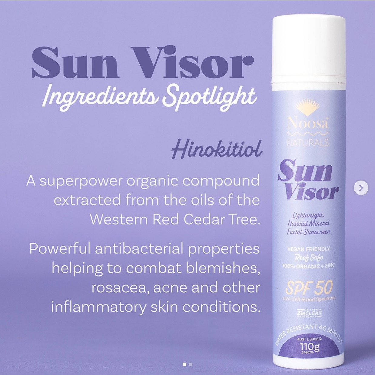 Noosa Naturals Sun Visor SPF 110g