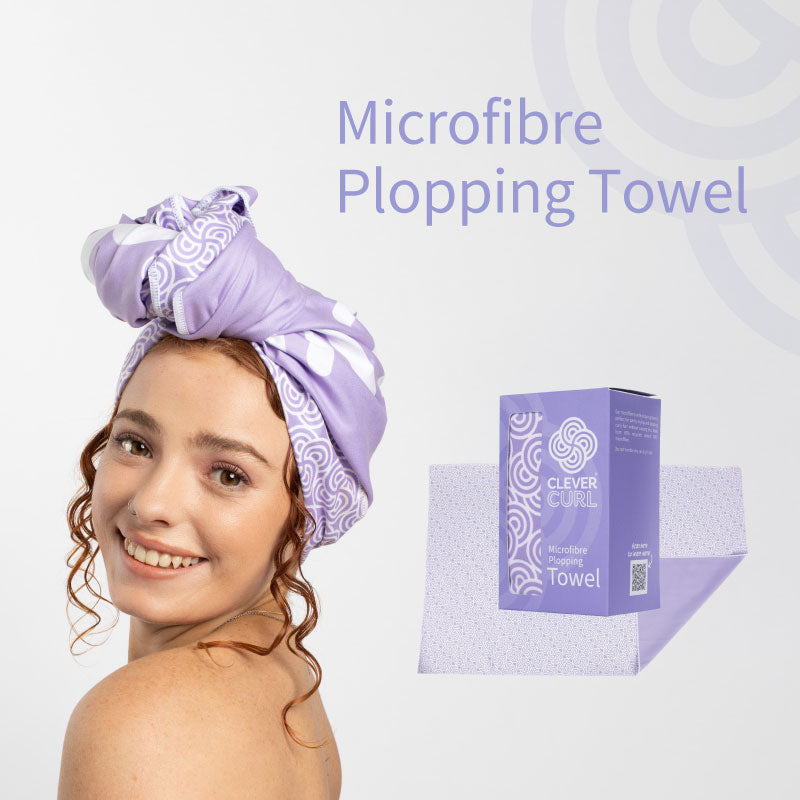 Clever Curl Microfibre Plopping Towel - Made from 80% recycled materials