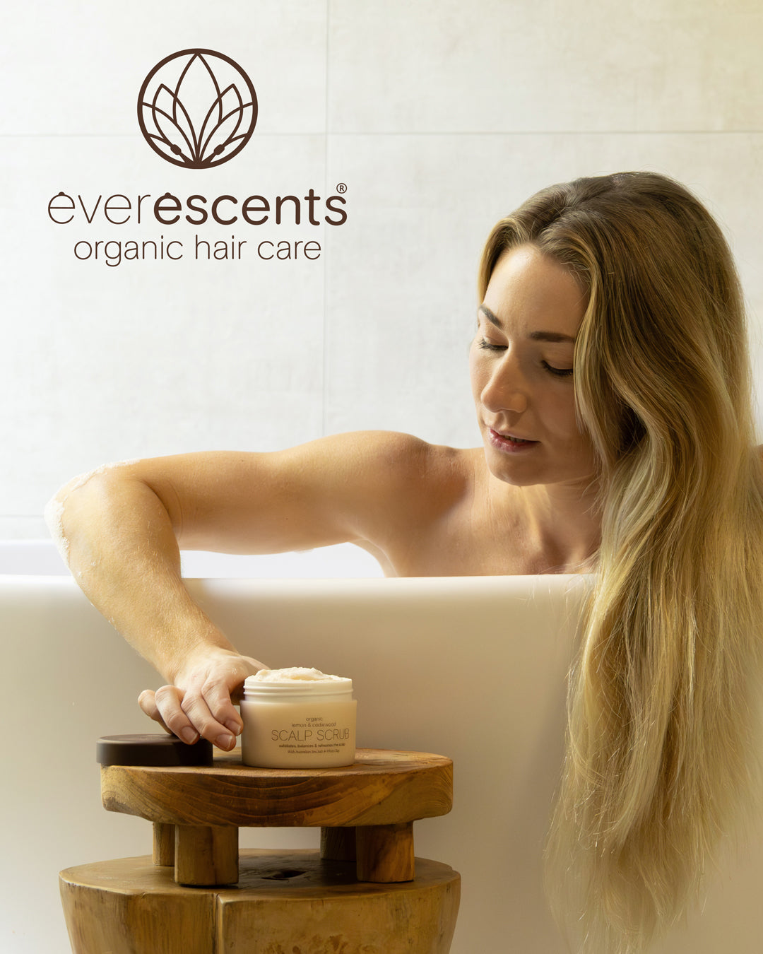 EverEscents Organic Lemon & Cedarwood Scalp Scrub 180g