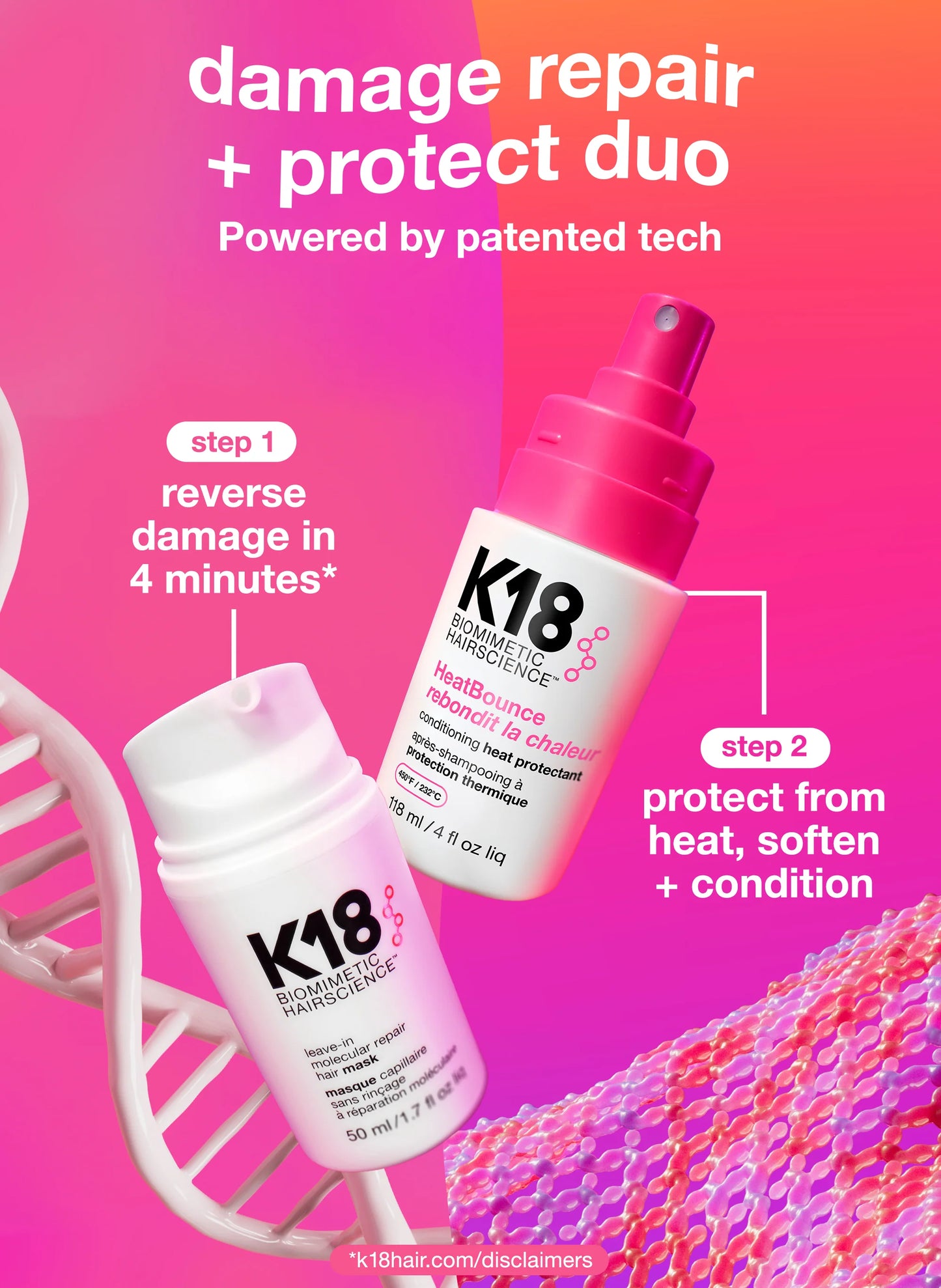 K18™ Biomimetic HairScience Heat Bounce