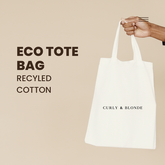 Curly & Blonde 100% Recycled Cotton Tote Bag